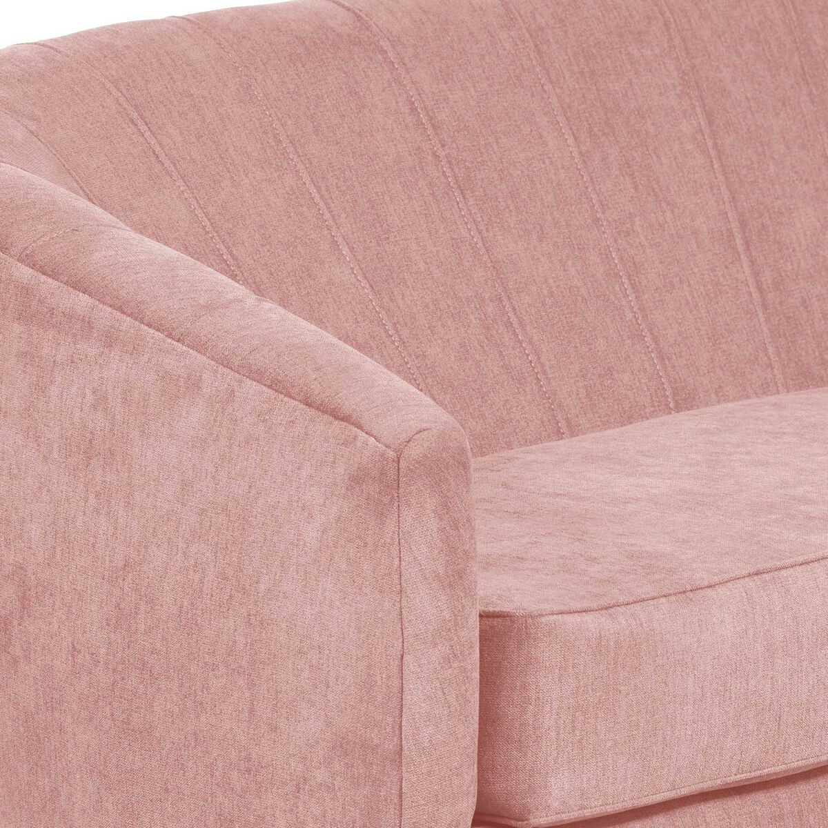 Juego de Living Innovamuebles Rio Sofá 2 Cuerpos + Dos Sillones 1 Cuerpo Rosa
