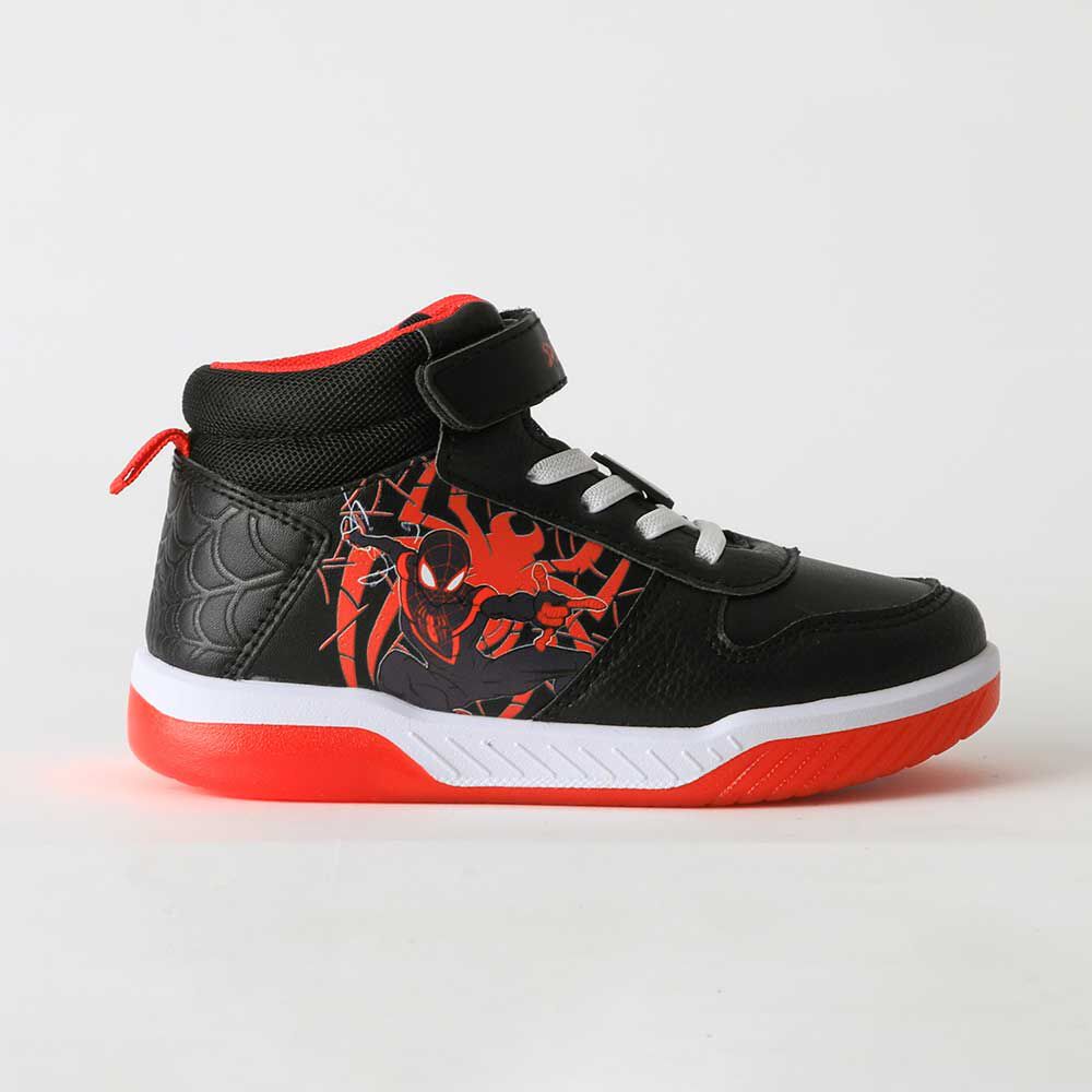 Zapatilla Con Luces Tela Araña Niño Marvel