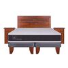 Cama Europea CIC Base Dividida 2 Plazas Ortopedic + Respaldo + 2 Veladores