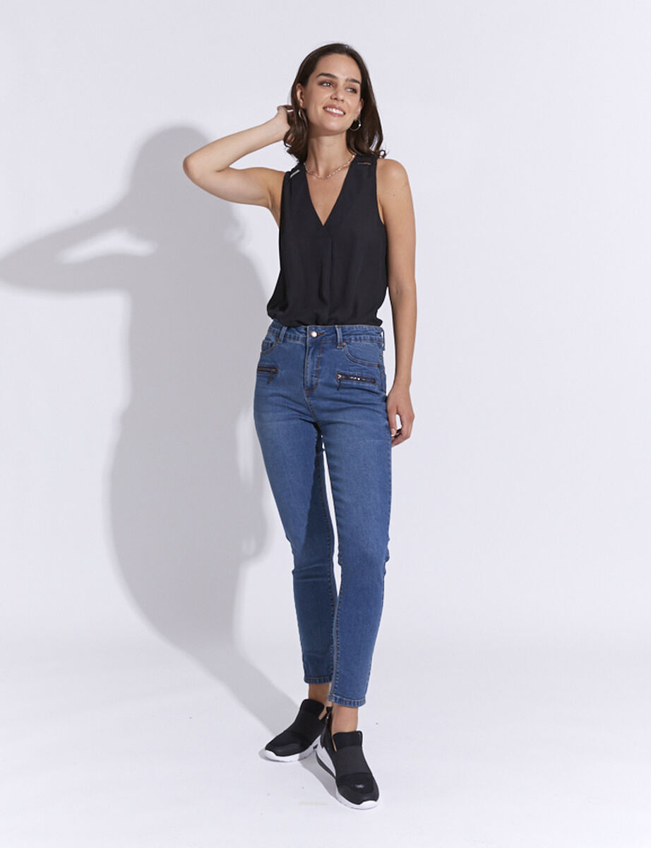 Jeans Pitillo Mujer Zibel