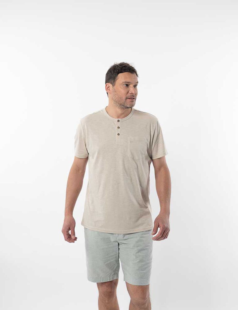 Polera Lisa Manga Corta Hombre Portman Club