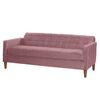 Futón Latam Home Genova Velvet 3 Cuerpos Palo Rosa