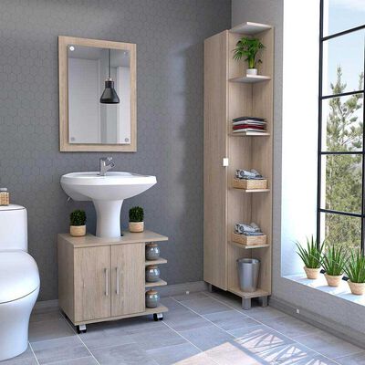 Espejo + Optimizador Lavamanos + Mueble TuHome Bath 300