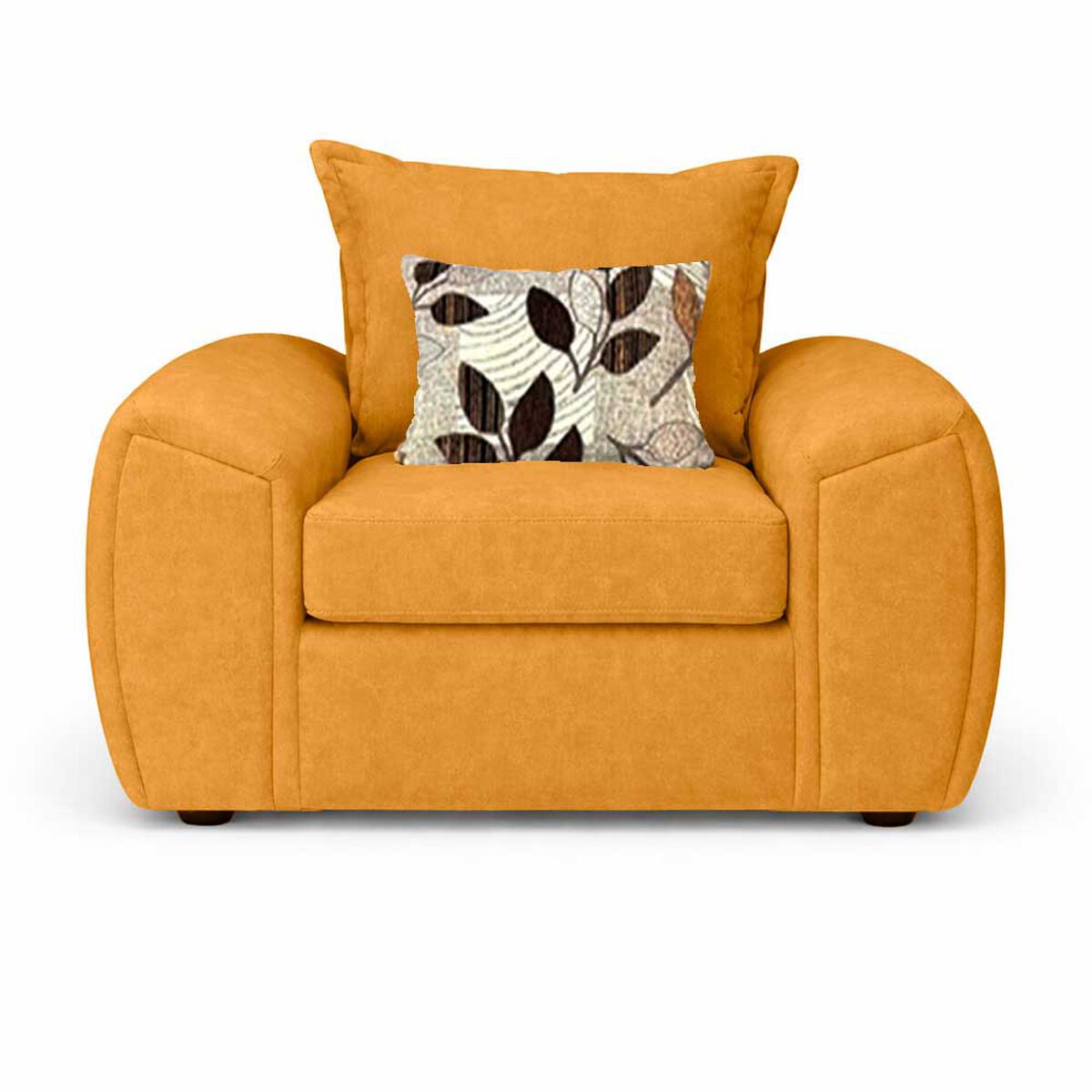 Juego de Living Elegant Detail New Houston 3-1-1 Cuerpos Amarillo