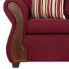 Juego de Living Deco Outlet Tarento Sofá 3 Cuerpos + Dos Sillones 1 Cuerpo Burdeo