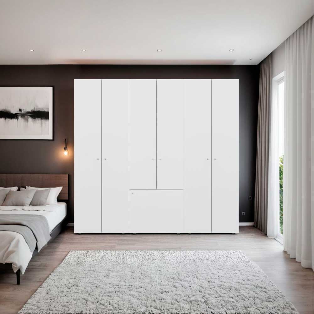 Combo Closet Tuhome 7 Puertas Dreams Blanco