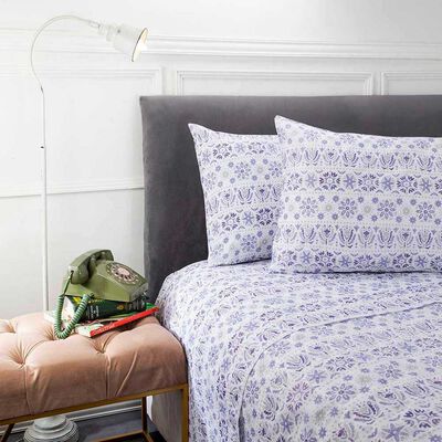 Imagen 2 del producto Juego de Sábanas Estampadas Casa Linda 132 Hilos 1 Plaza Mandala