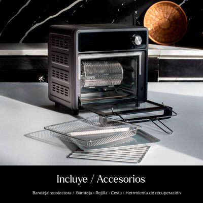 Imagen 2 del producto Freidora de Aire  Easyways Air fryer Crunch 15 lts.