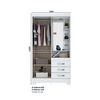 Clóset Home Mobili Titan 2 Puertas 3 Cajones Blanco Rosa