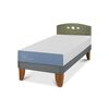 Cama Europea CIC 1 Plaza Excellence + Respaldo Gales Olivo