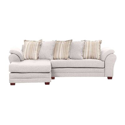 Sof&aacute; Seccional Izquierdo Living Factory Mustang 4 Cuerpos Crudo