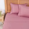 Juego de Sábanas Embossed Plumetti 1,5 Plazas Mimosa Rosado