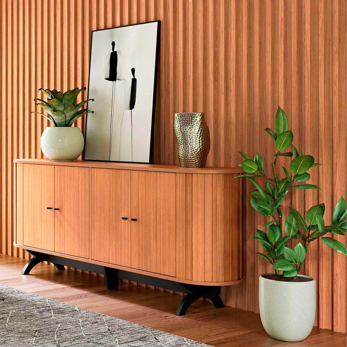 Buffet Decocasa Curvy 1,8 Caf&eacute;