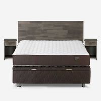 Boxet Rosen 2 Plazas Ergo T + Respaldo + 2 Veladores Tabor Grafito