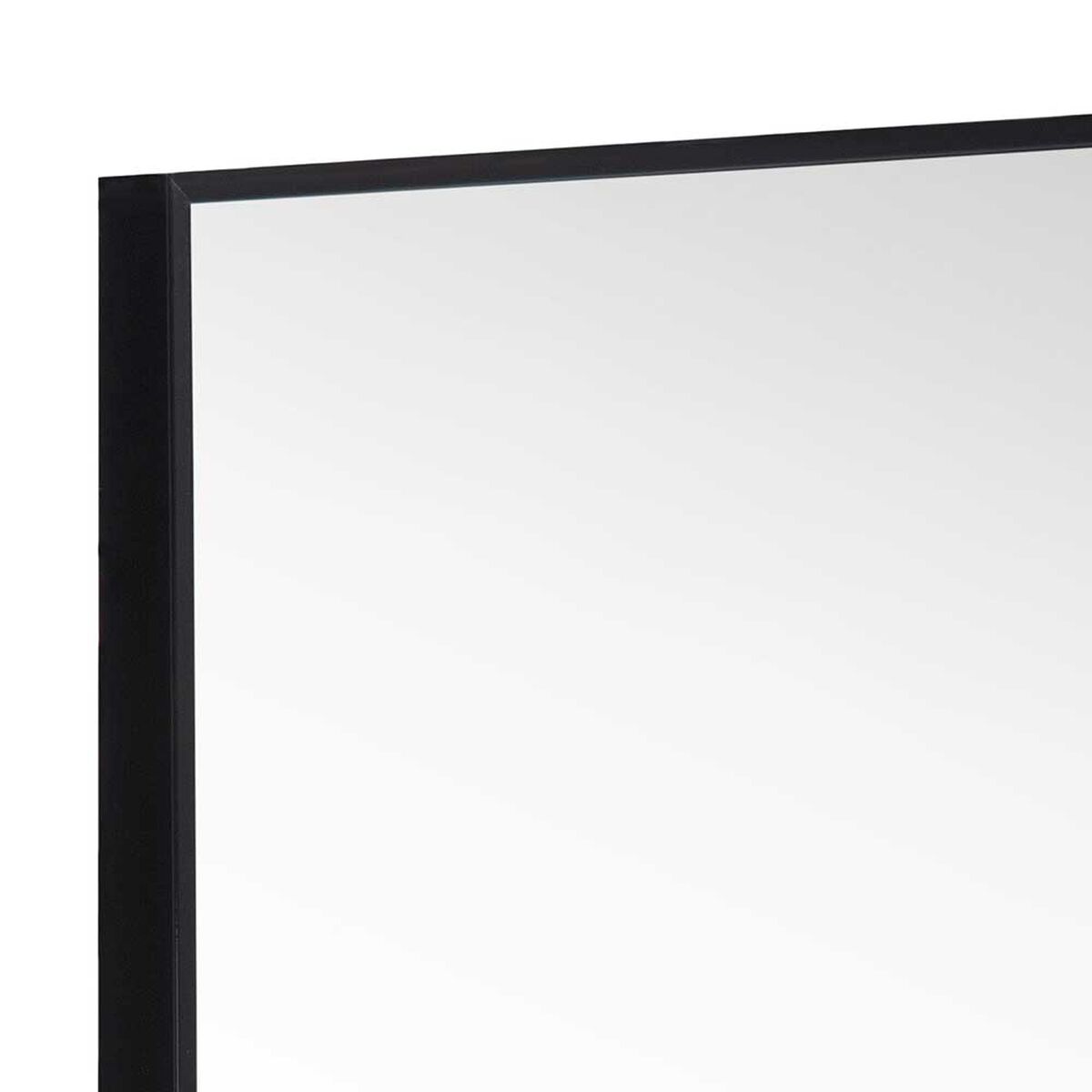 Espejo Marco Aluminio Vgo para Colgar Rectangular 50 x 40 cm Negro