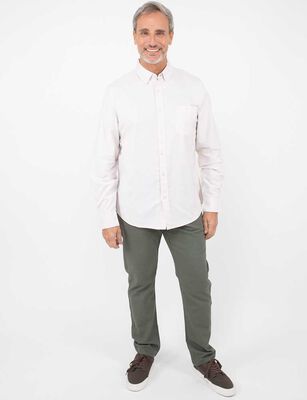 Imagen 2 del producto Camisa Manga Larga Hombre Portman Club Celeste, Ecru, Verde