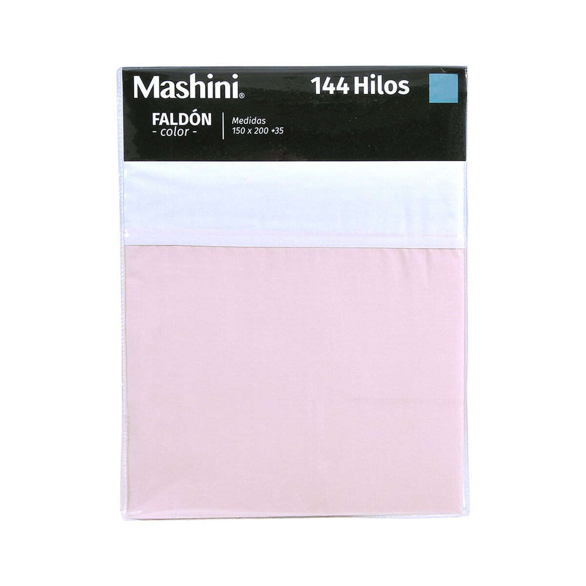 Faldón Mashini 144 Hilos Súper King Liso Rosa