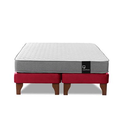 Imagen 2 del producto Cama Europea Latam Home Base Dividida 2 Plazas Zen Best Burdeo