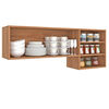 Mueble Aereo Cocina Vekkahome 2 Puertas Alba Caf&eacute;