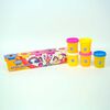 Set de 5 potes de 4 oz (112 grms) de masa con Brillos Kiddy Dough