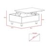 Mesa de Centro TuHome 5G-2 Ceniza/Wengue