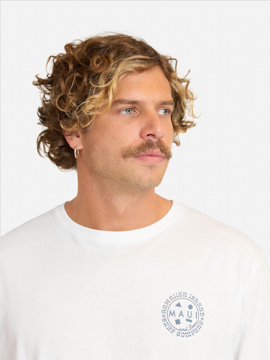 Polera Con Estampado Manga Corta Hombre Maui And Sons