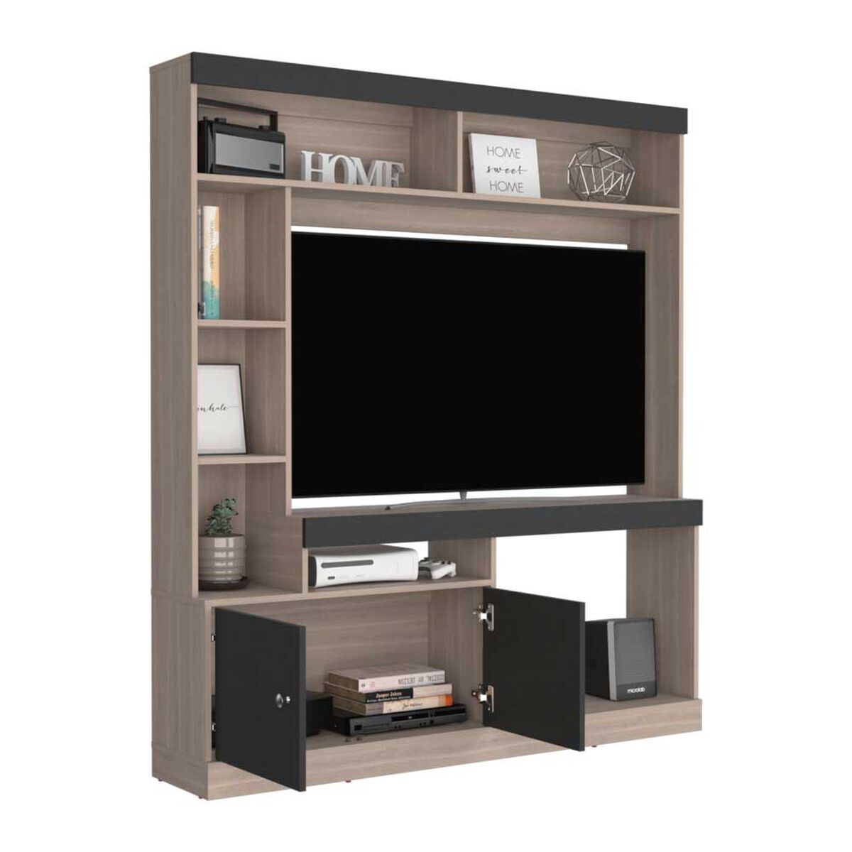 Estante TV TuHome Dante Hasta 65" Capri Y Wengue