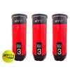 Pack 3 Tarros pelotas Padel K-FIT 9 unidades