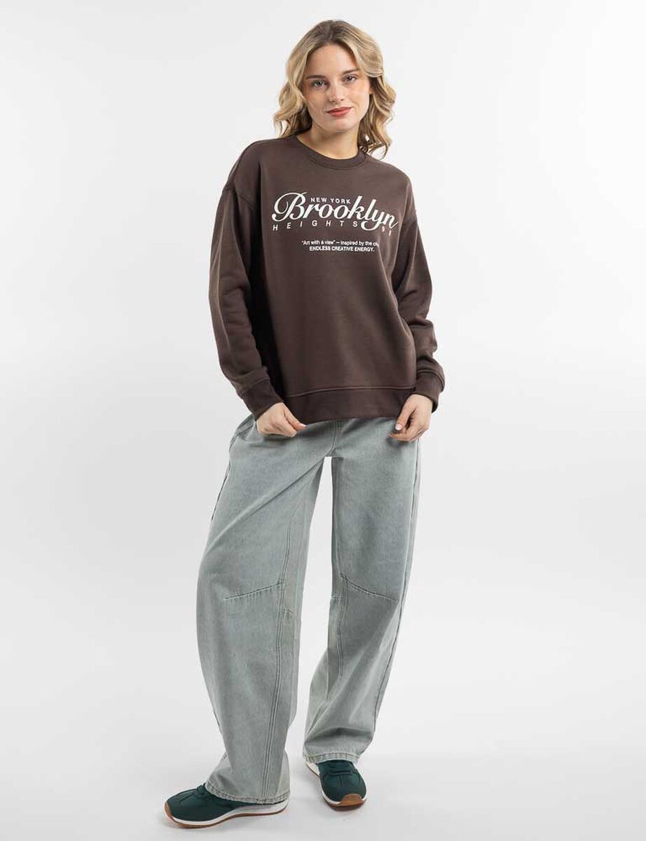 Poler&oacute;n Con Estampado Mujer Icono