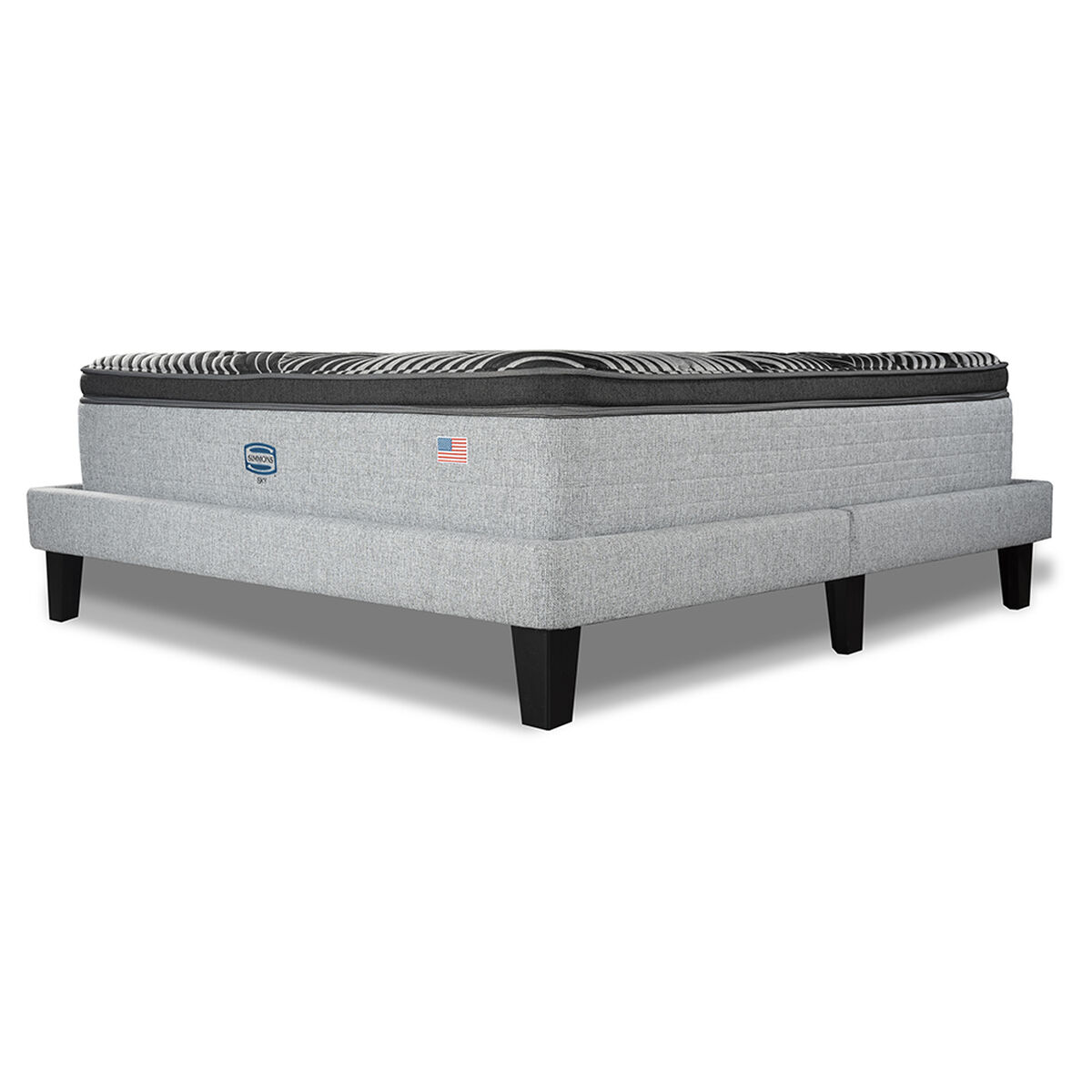Cama Europea Simmons 2 Plazas Sky