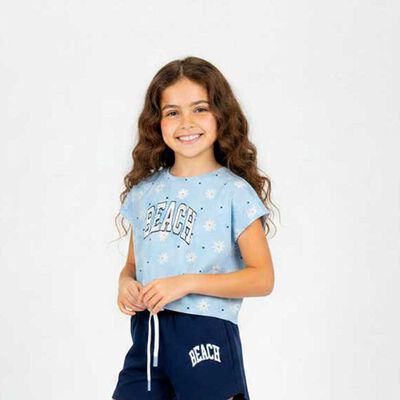 Polera Manga Corta Ni&ntilde;a Chess