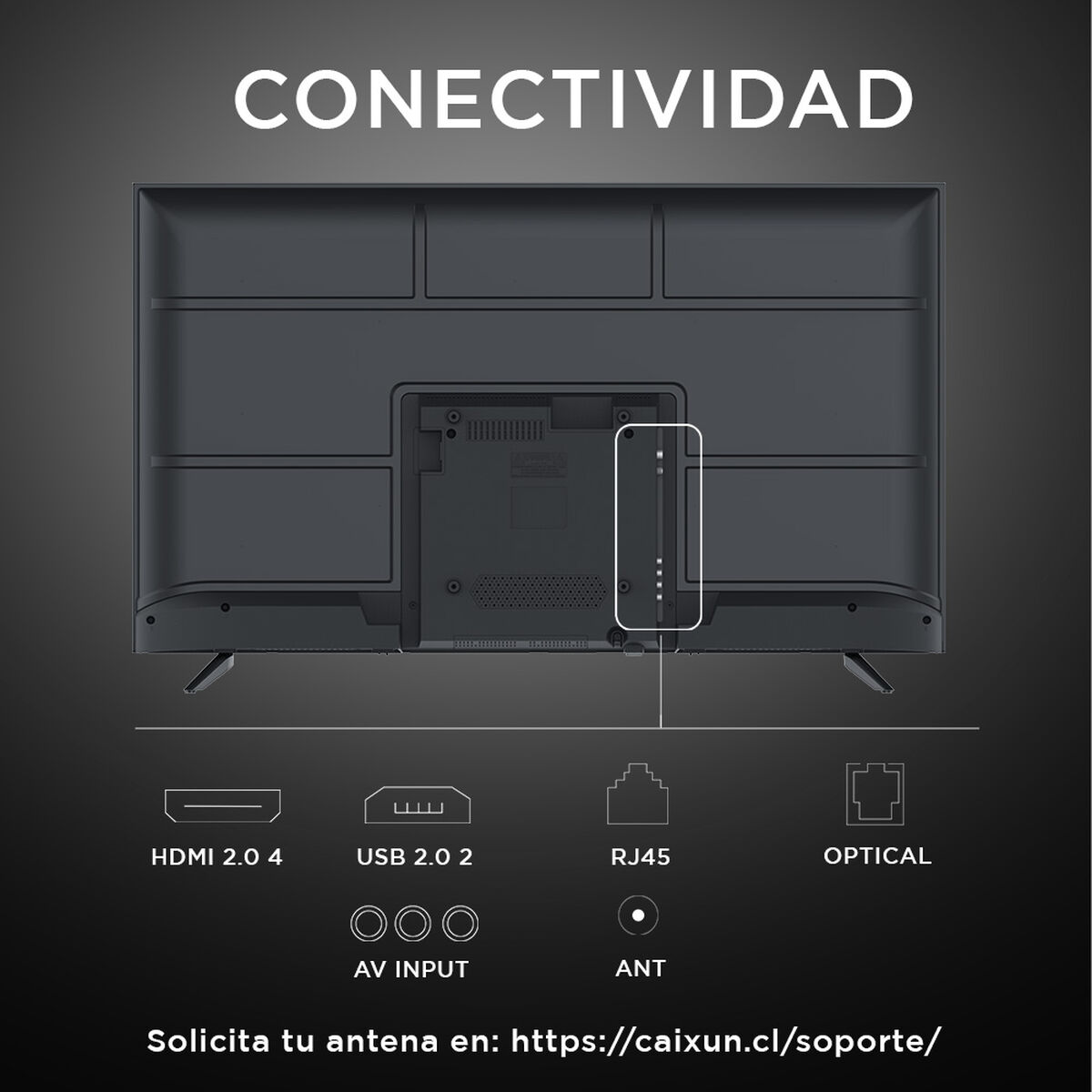 LED 65" Caixun C65V1UG Smart TV 4K UHD