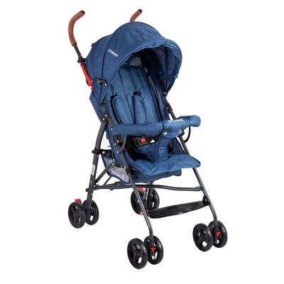 Imagen 1 del producto Coche Paragua Bebe 5126 Plegable Liviano Compacto Azul Bebesit