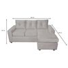 Sofá Seccional Muebles MPR Azalea 3 Negro
