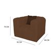 Juego de Living A&M Home Leonol 3,1,1 Cuerpos Café