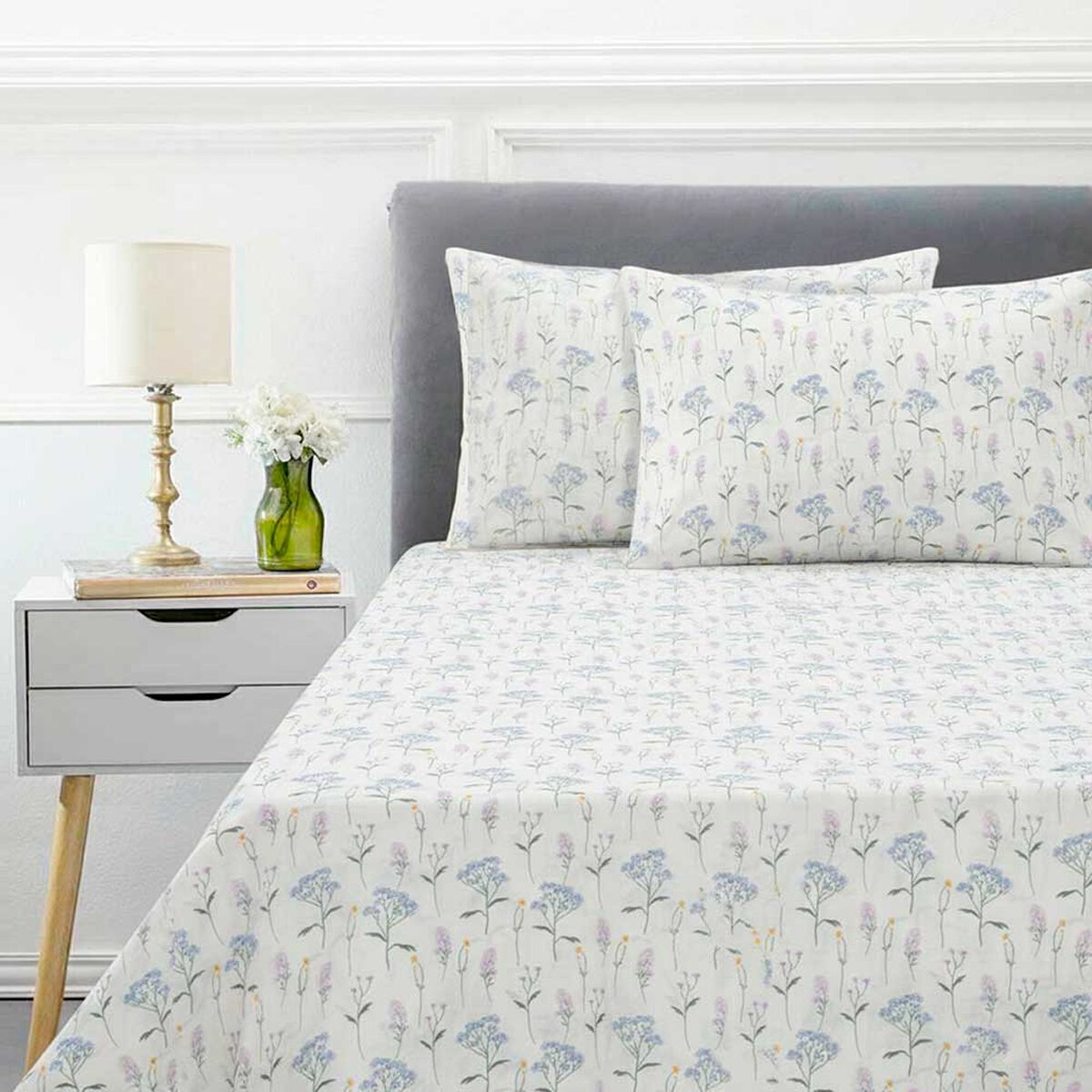 Juego de S&aacute;banas Dise&ntilde;o Dreams King 180 Hilos