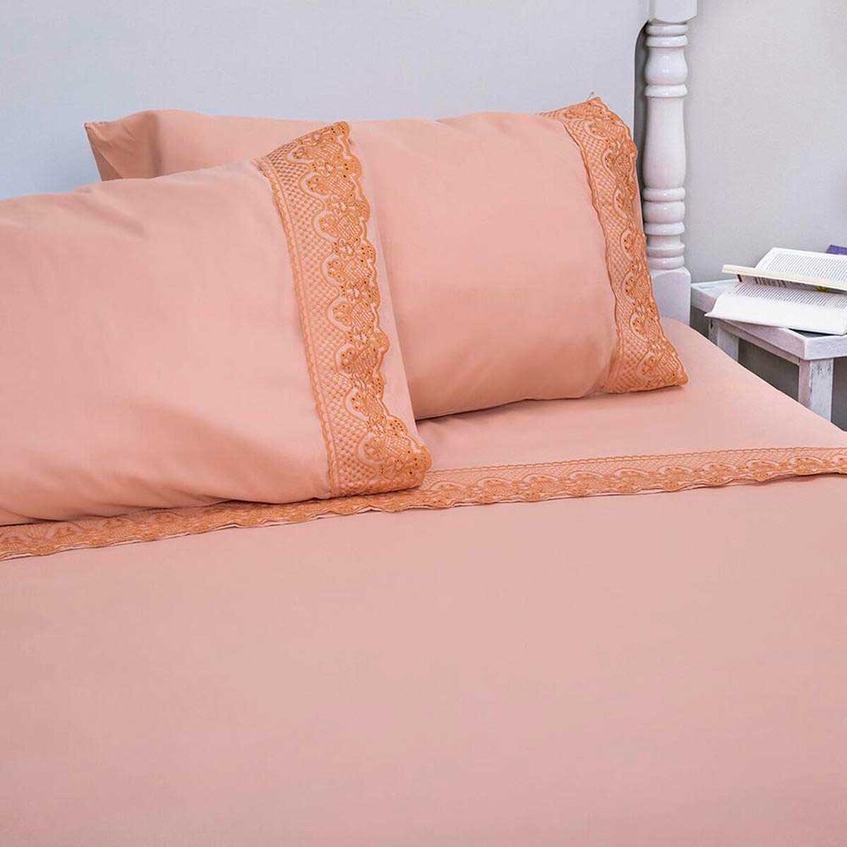 Juego de S&aacute;banas Doral 2 Plazas Santorini Coral