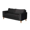 Sof&aacute; Latam Home Milan 2 Cuerpos Negro