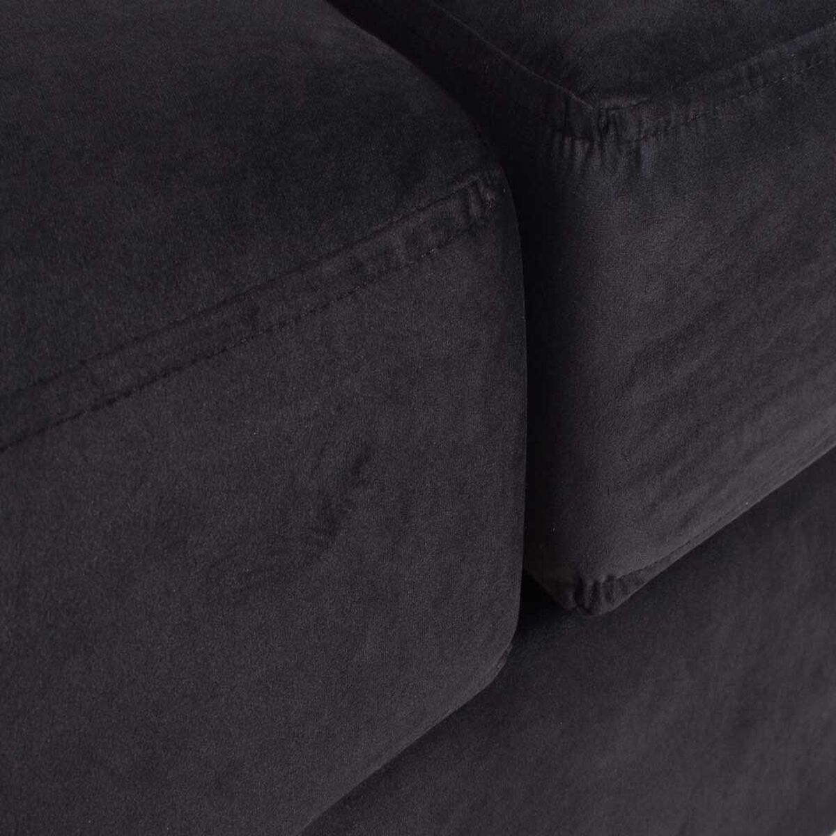 Sof&aacute; Seccional Jerk Home Kenia 5 Cuerpos Negro