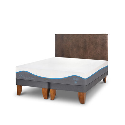Imagen 2 del producto Cama Europea CIC Base Dividida King Alaska + Respaldo