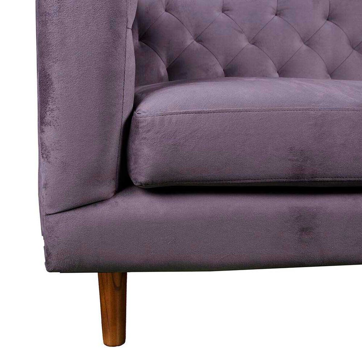 Sof&aacute; Tela Velvet Latam Home Brescia 2 Cuerpos