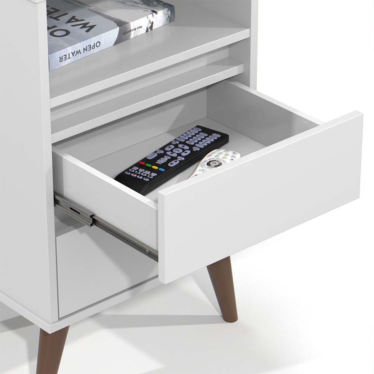 Velador Onessta Roma 2 Cajones Blanco