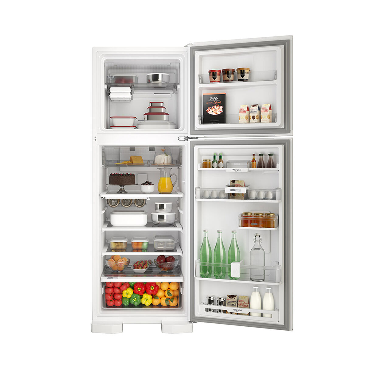Refrigerador No Frost Whirlpool WRM45AB 375 lts.