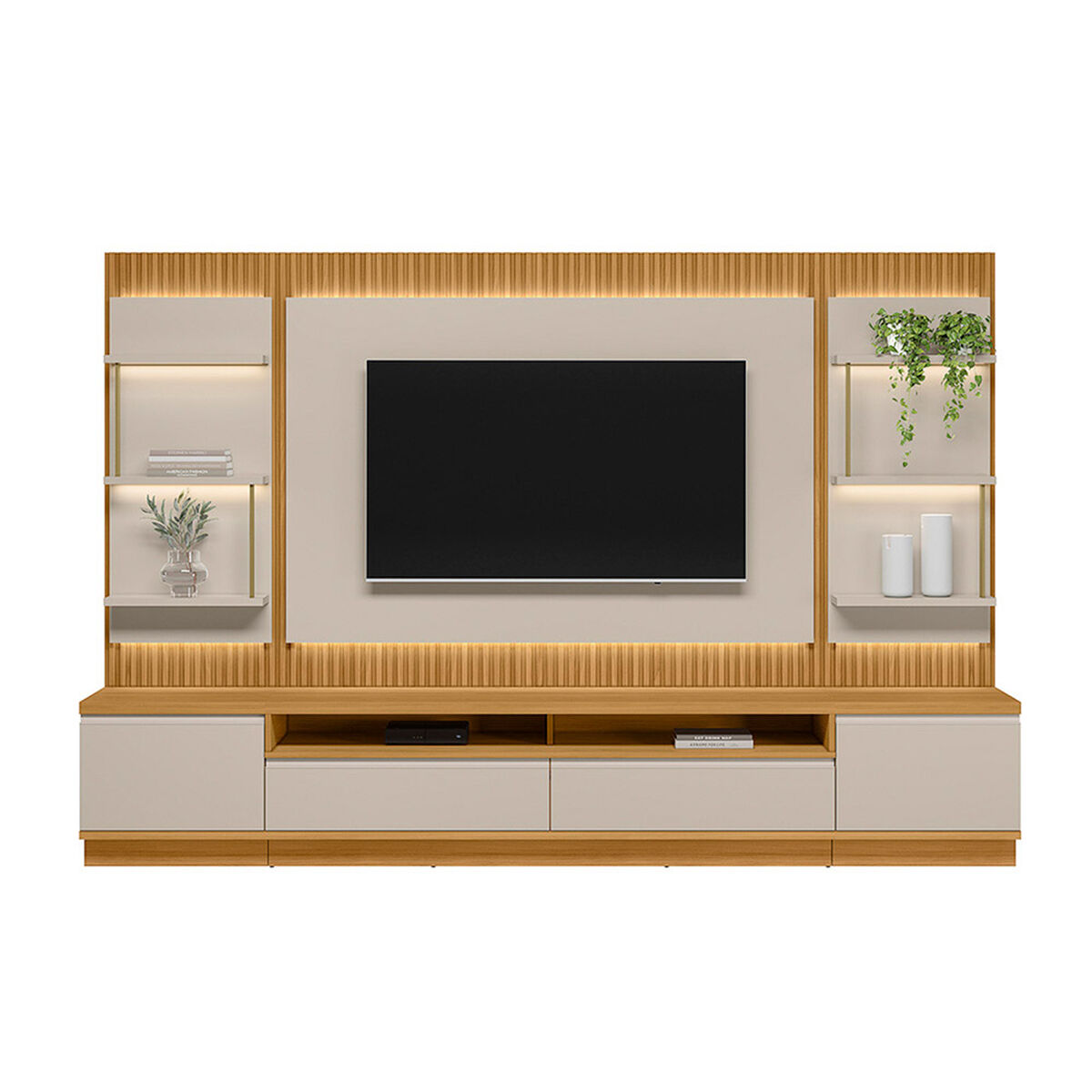 Home TV Di Poretti Design Sao Paulo Hasta 70" Caf&eacute; Claro
