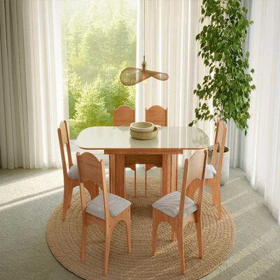Juego de Comedor Decocasa Floresta 4 Sillas