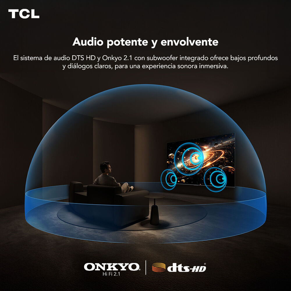 Smart TV Mini LED 75" TCL 4K UHD Google TV 75C6K, foto 6