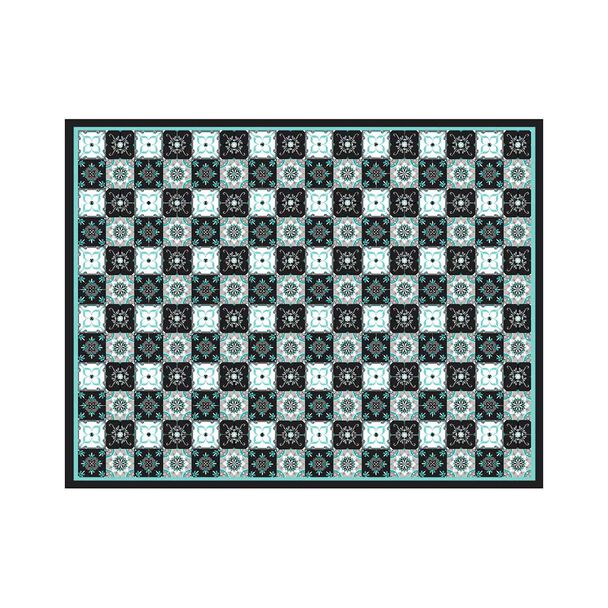 Alfombra Davanti Baldosa Clasica Azul 140 x180 Baldosa Clasica Azul