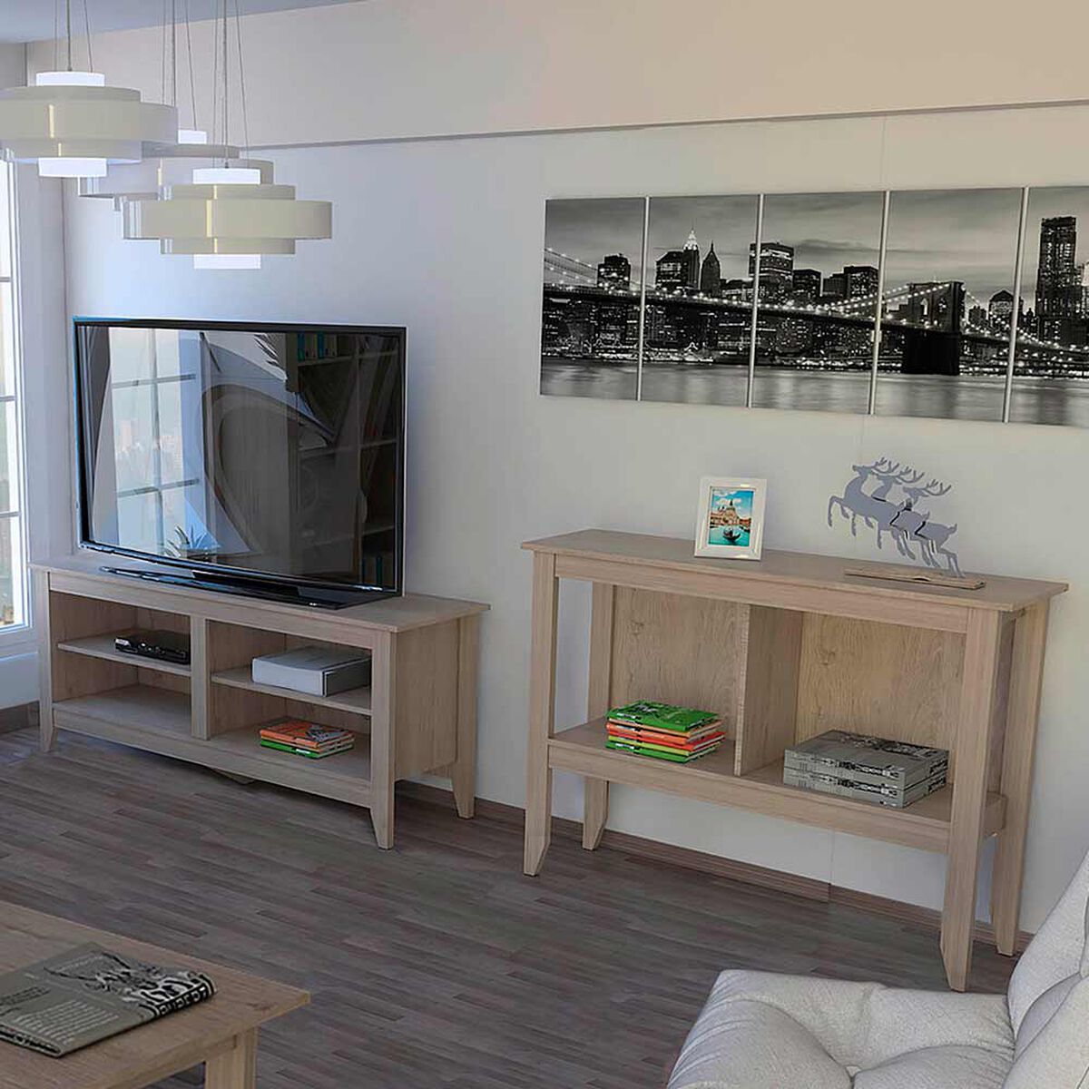 Set Rack TV + Arrimo Essential