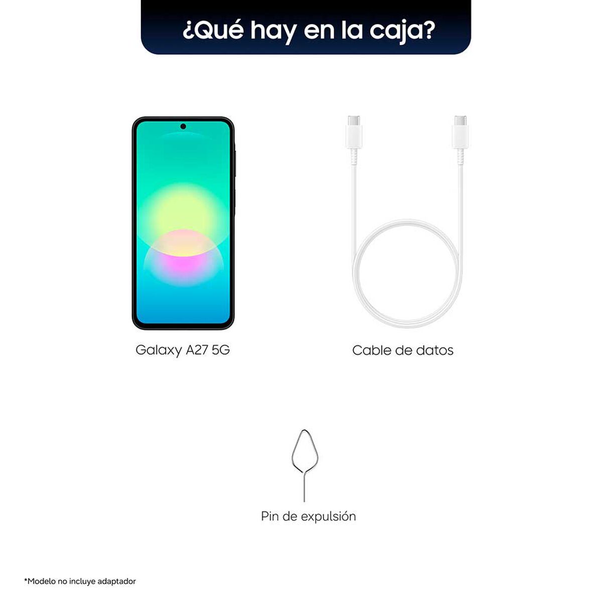 Celular Samsung Galaxy A27 5G 128 GB 6,7" Negro