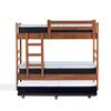 Camarote Triple Latam Home 1 Plaza Zen + Colchón Pro Negro